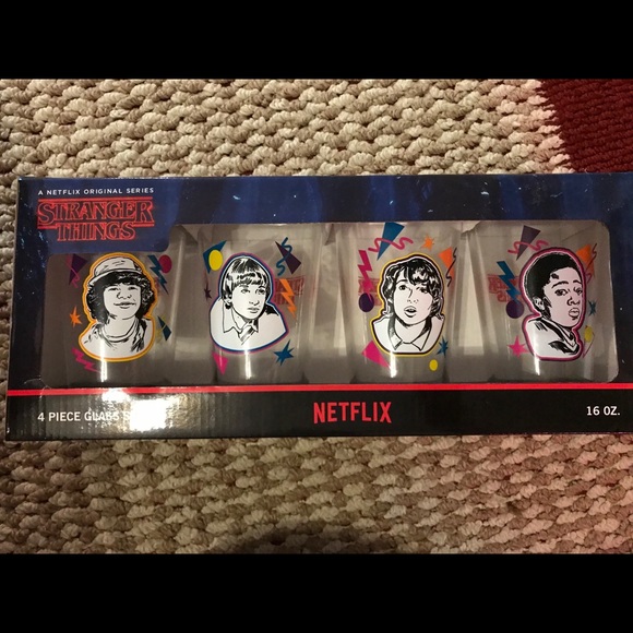Loungefly Other - Stranger Things 4 Piece Glass Set NIB